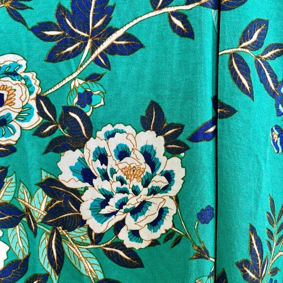 NWT Daniel Rainn Open Back Crochet Sleeveless Top Size 1X Floral Teal STITCH FIX - Picture 8 of 14